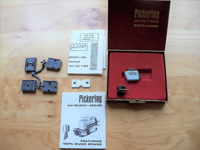 Pickering XV-15 Cartridge + Pickering 750E Stylus With Case