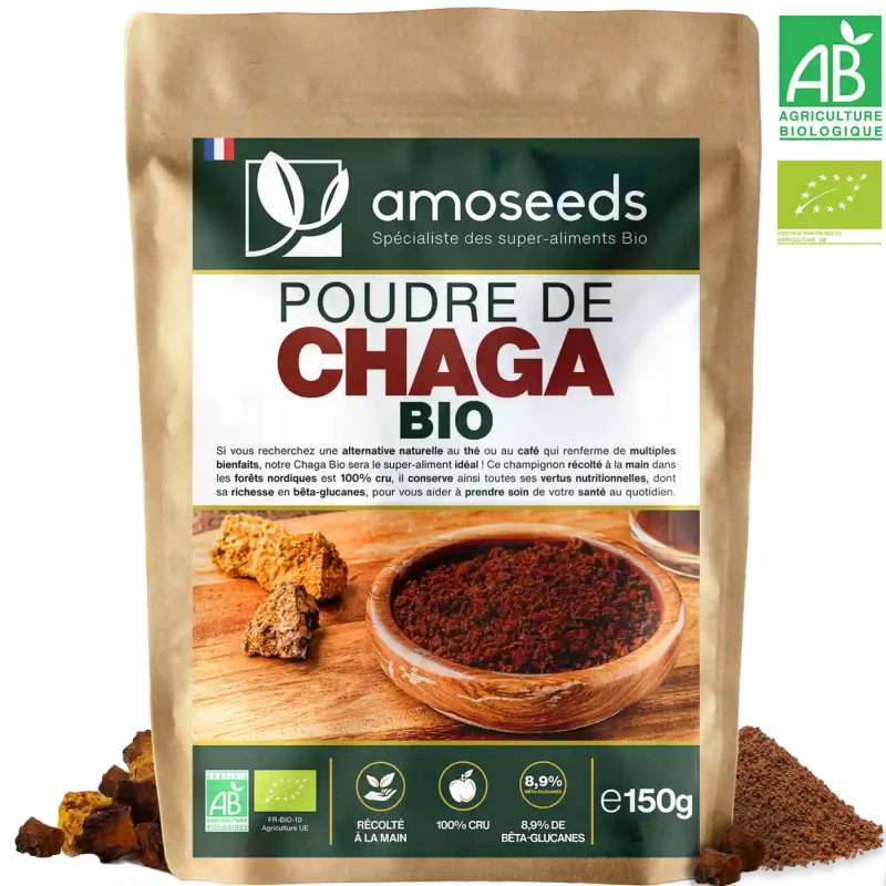 Cacao Sans Sucre en Poudre Bio 1kg - AMOSEEDS 