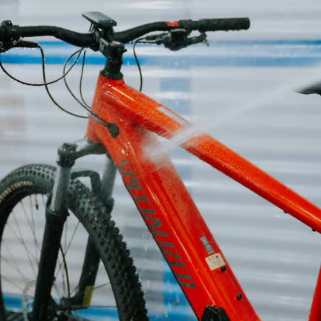 closeup of Specialized bike frame