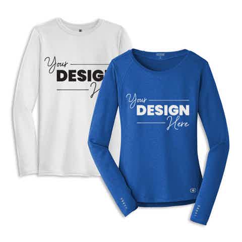 long sleeve custom t-shirts with your logo or design