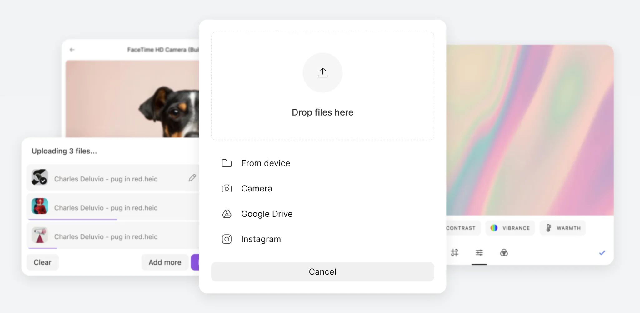 Uploadcare File Uploader interface
