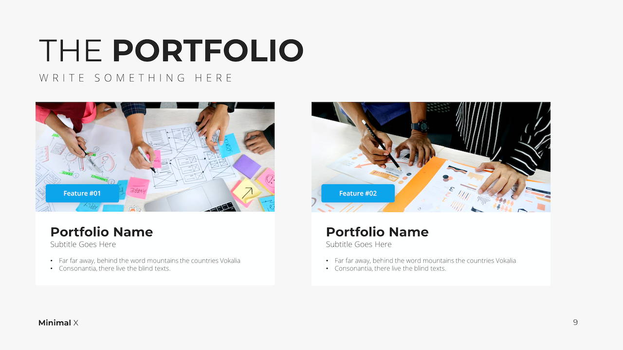 Modern X Presentation Business Consultation Template