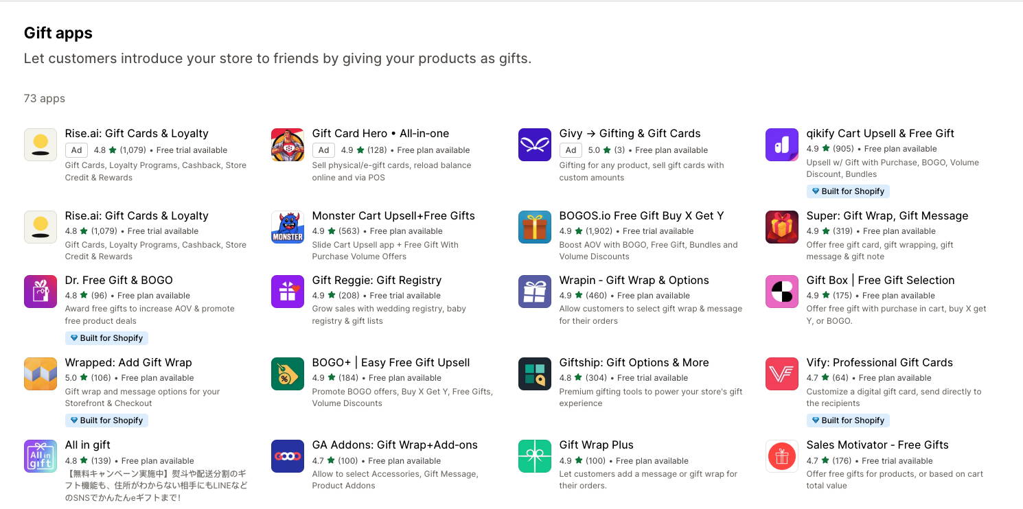Shopify gift card apps