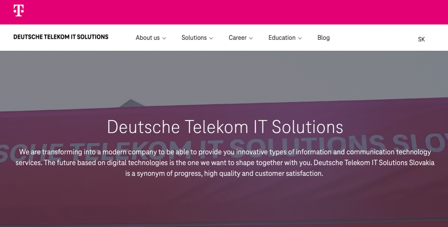 Deutsche Telekom IT Solutions Slovakia product / service
