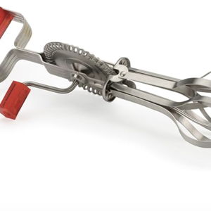 RSVP International (BEATR-RD) Handheld Vintage Inspired Egg Beater, 18/8 Stainless Steel Dishwasher Safe, 12.25 Inch, Red