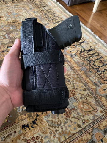 vertical shoulder holster, gun shoulder holster, tactical shoulder holster