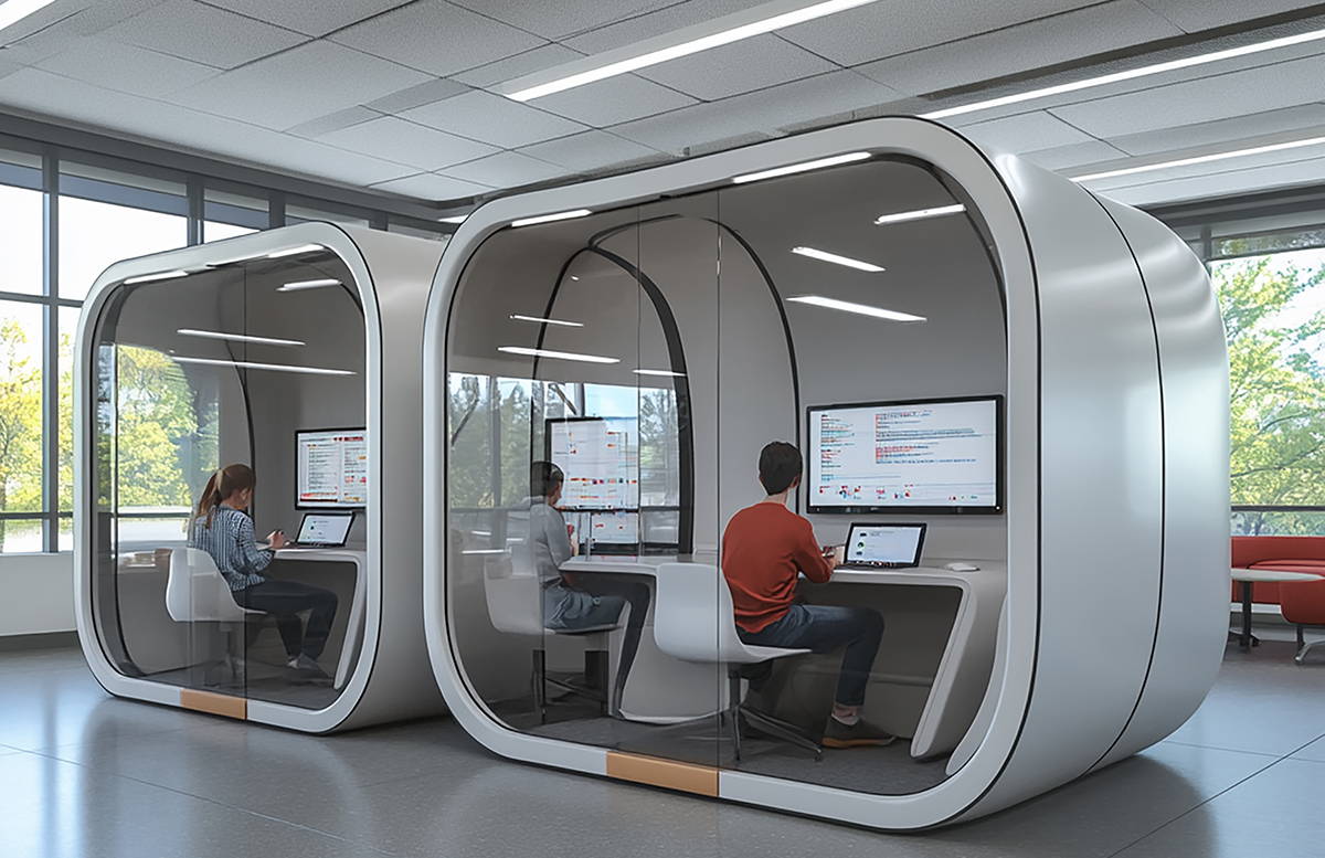 music phone booth, privacy recording room