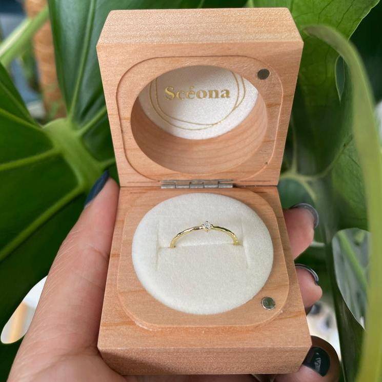 custom recycled gold wedding band by sceona