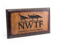 Wooden Sign with Carved NWTF Logo 14 x 8 Handmade in the USA