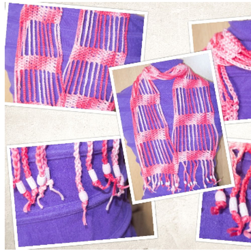 Gehäkelter Blumenschal