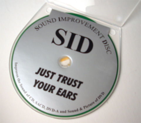 SID  CD and DVD mat - sound improvement disc  from Germany