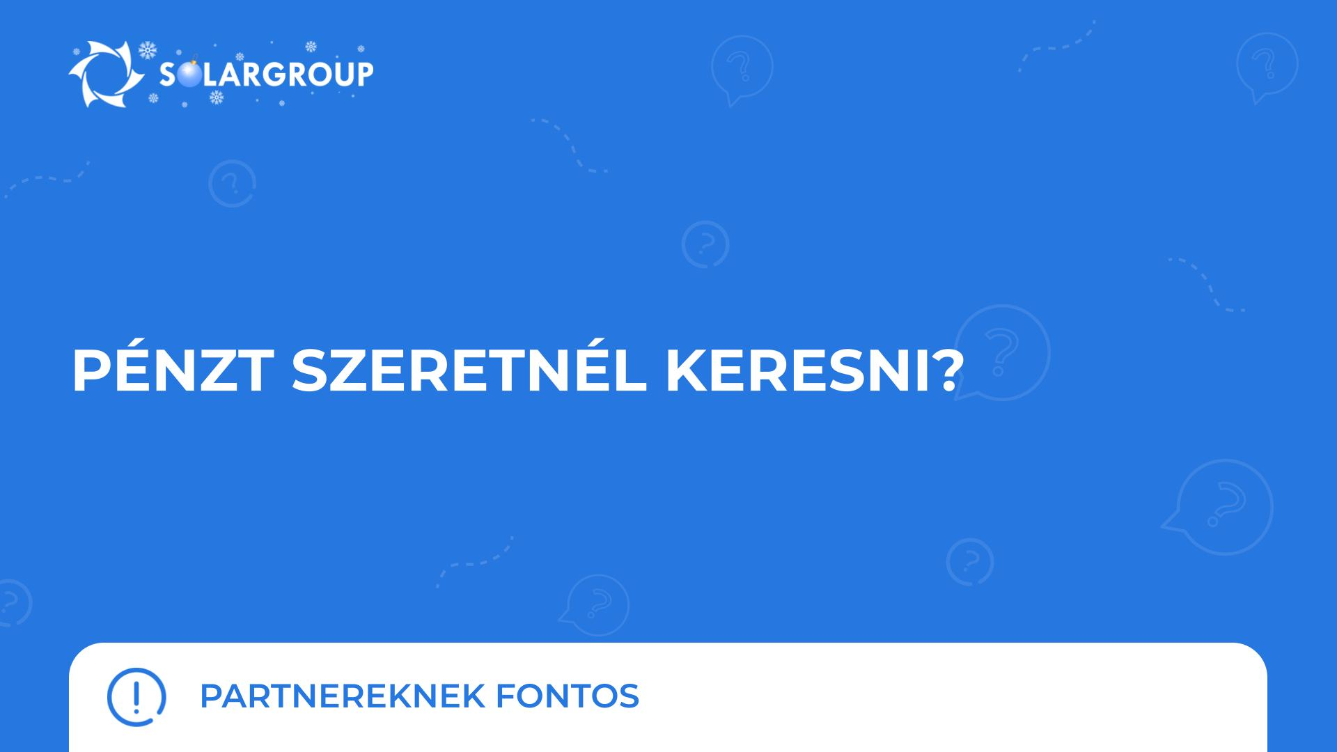 Szeretnél pénzt keresni? | Partnereknek fontos