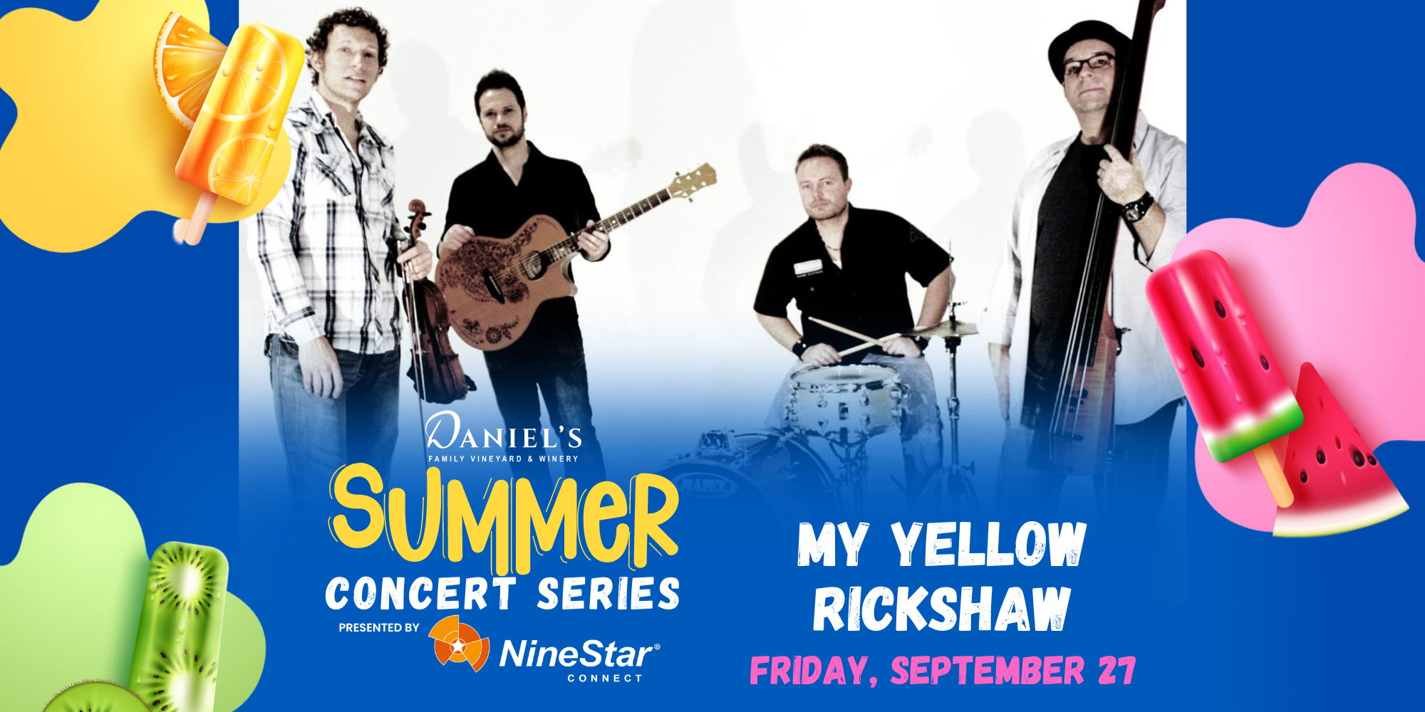 Summer Concert Series at Daniel's Vineyard promotional image