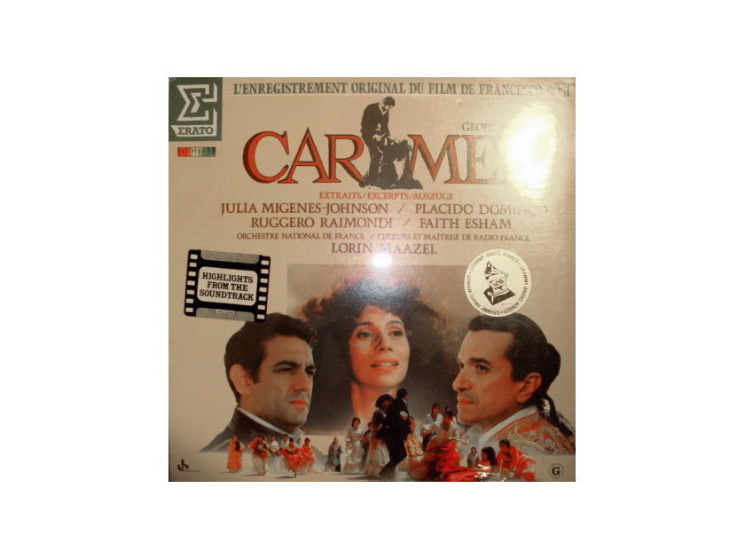 ★Sealed★ Erato / MAAZEL-DOMINGO, - Bizet Carmen, 2LP Set!
