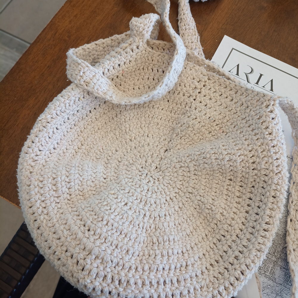 Padrão de crochê: bolsa circular
