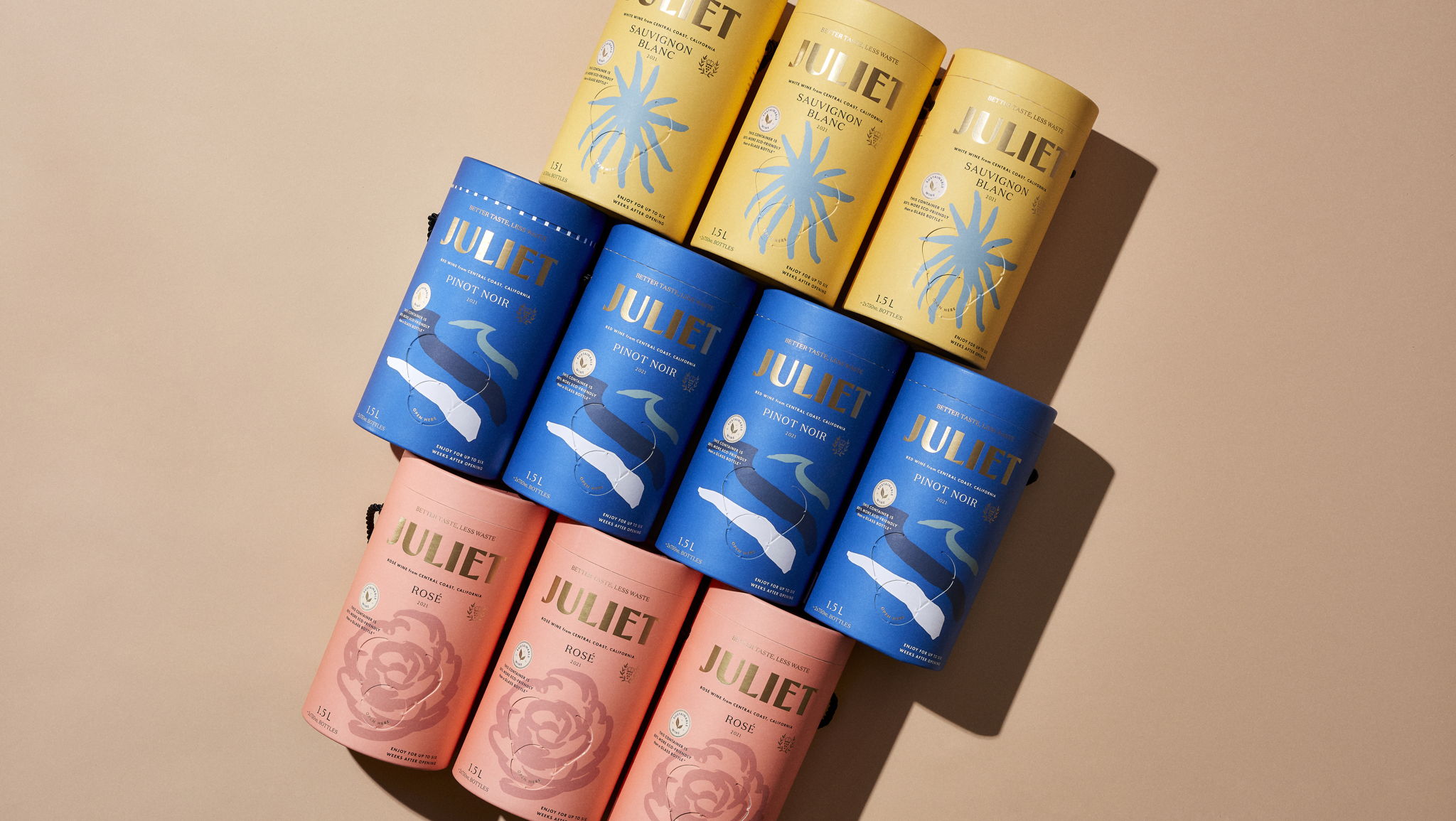 Juliet Infuses The Mediterranean Lifestyle Into Its Cylindrical Boxed Wines