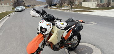 2015 KTM 500 EXC motorcycle for rent near Saratoga Springs, UT