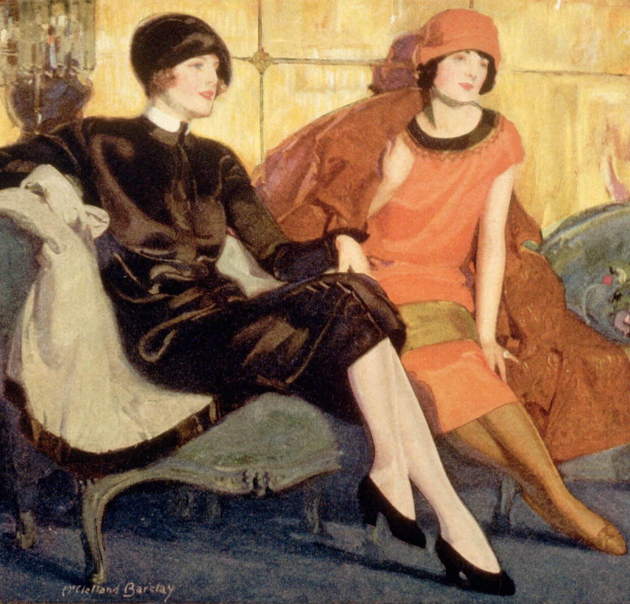 portrait of 2 women in the 1920's