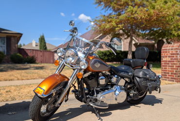 2015 HARLEY-DAVIDSON FLSTC103 HERITAGE SOFTAIL CLASSIC (CSTM COLOR) motorcycle for rent near Frisco, TX