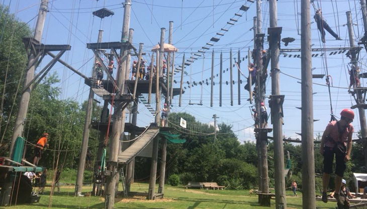querfeldein hochseilgarten aktiver kletterbereich
