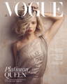 A woman in a crown on the front cover of the April 2022 issue of Vogue