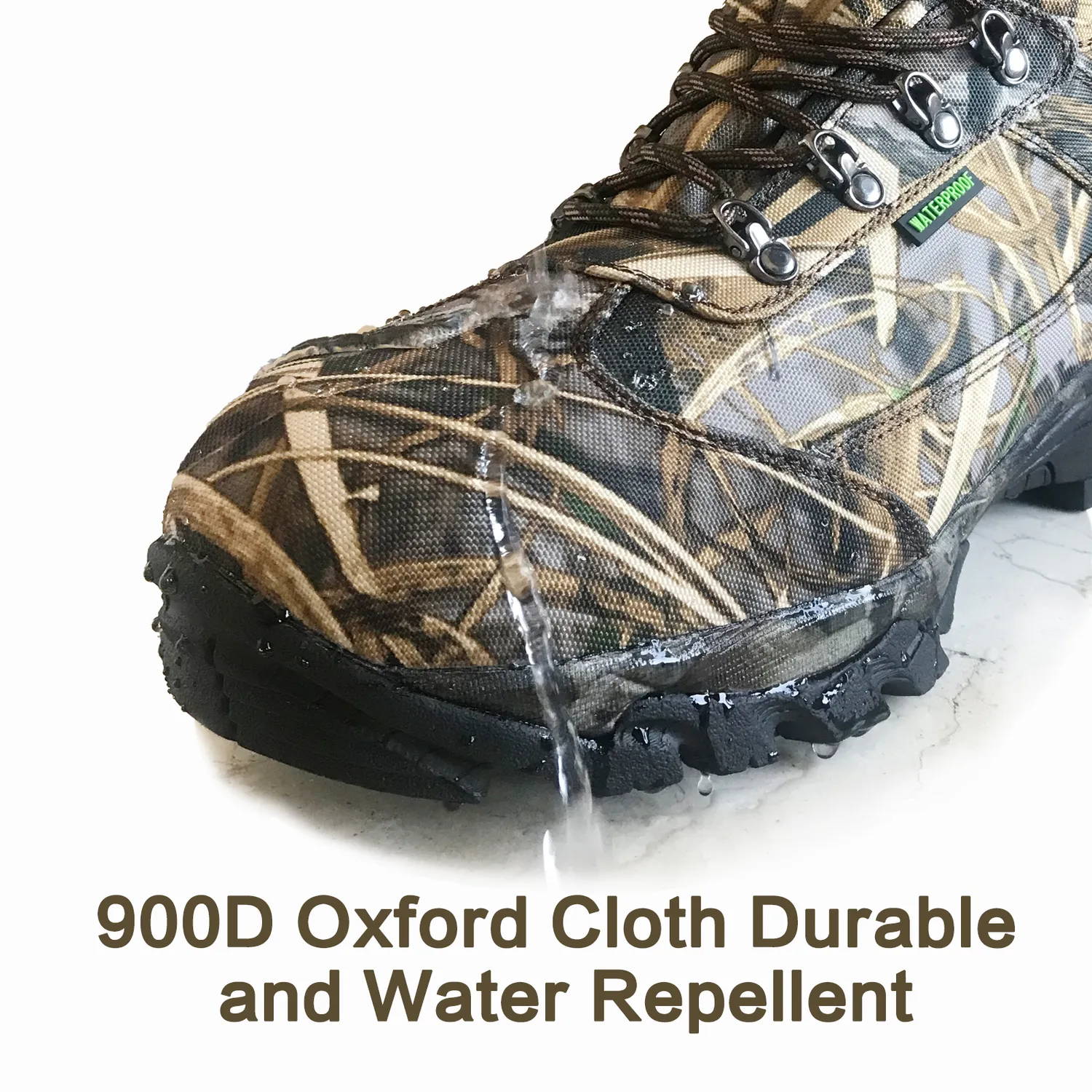 hunting boot with 900D oxford cloth durable and water repellent