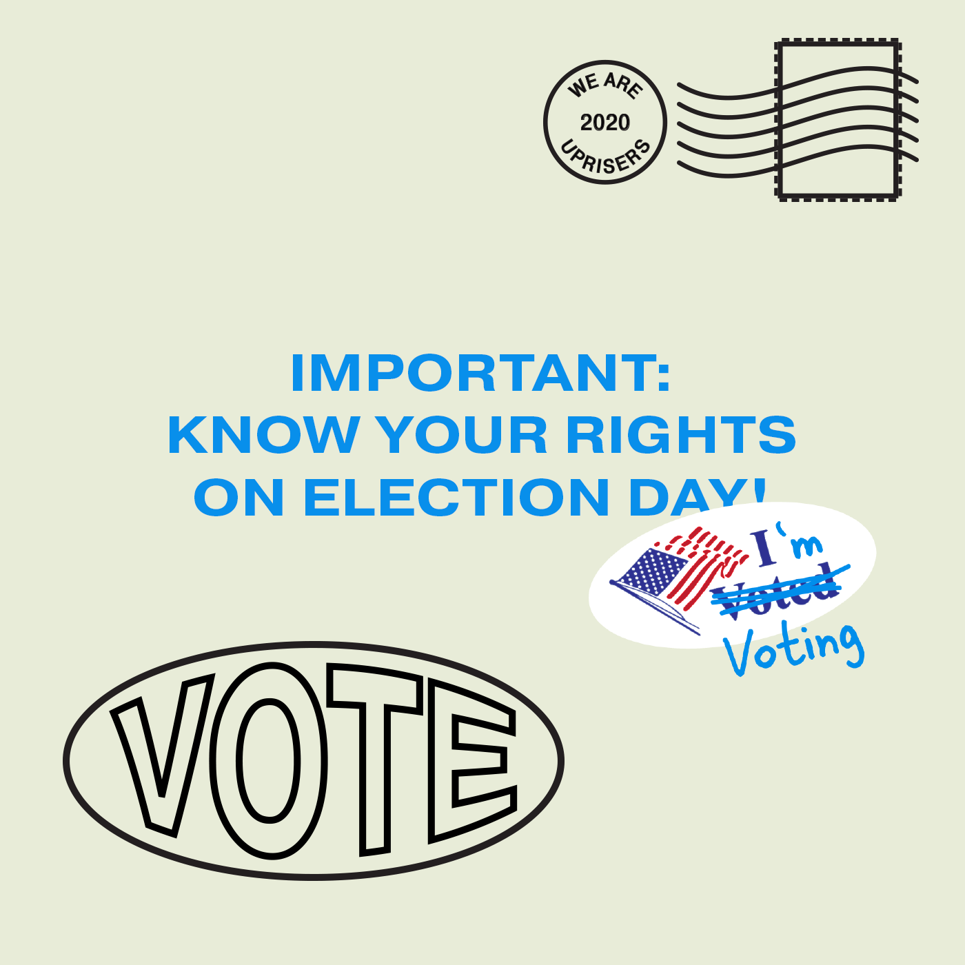 voting rights on election day 2020 uprisers
