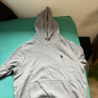 US Polo Hoodie Grösse M Grau