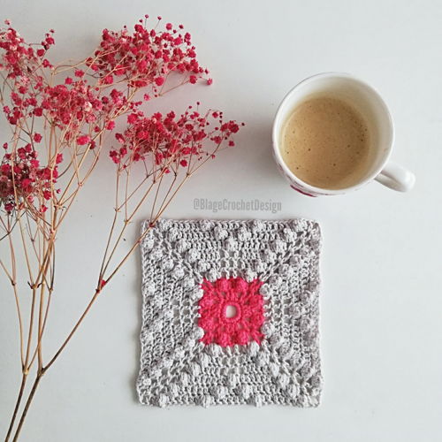 Rhapsody in grey granny square voor dekens, tassen, kleding