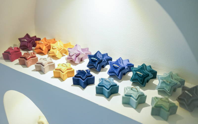 raw gemstone rings at our jewelry store