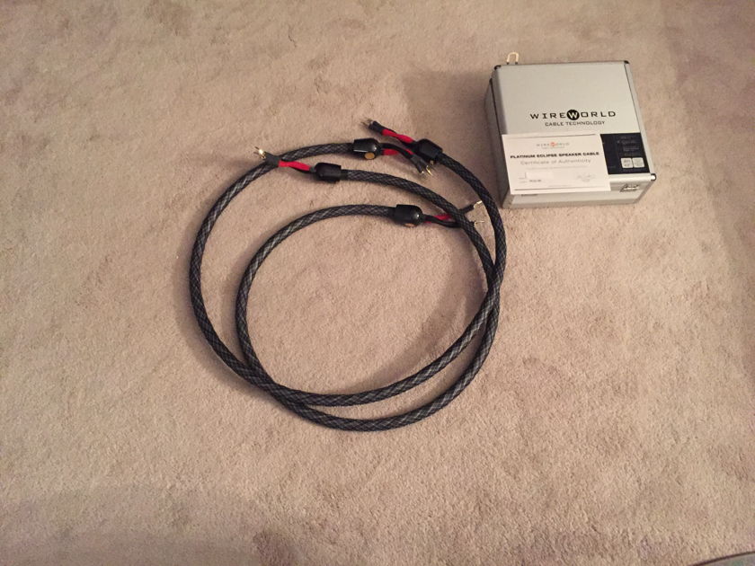 Wireworld Platinum 7 2-m Speaker cables
