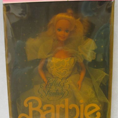 1988 Barbie Frills Fantasy Blond - Plastik dunkel