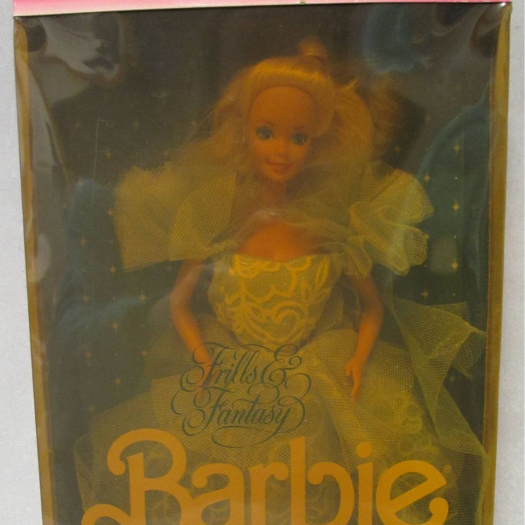 1988 Barbie Frills Fantasy Blond - Plastik dunkel