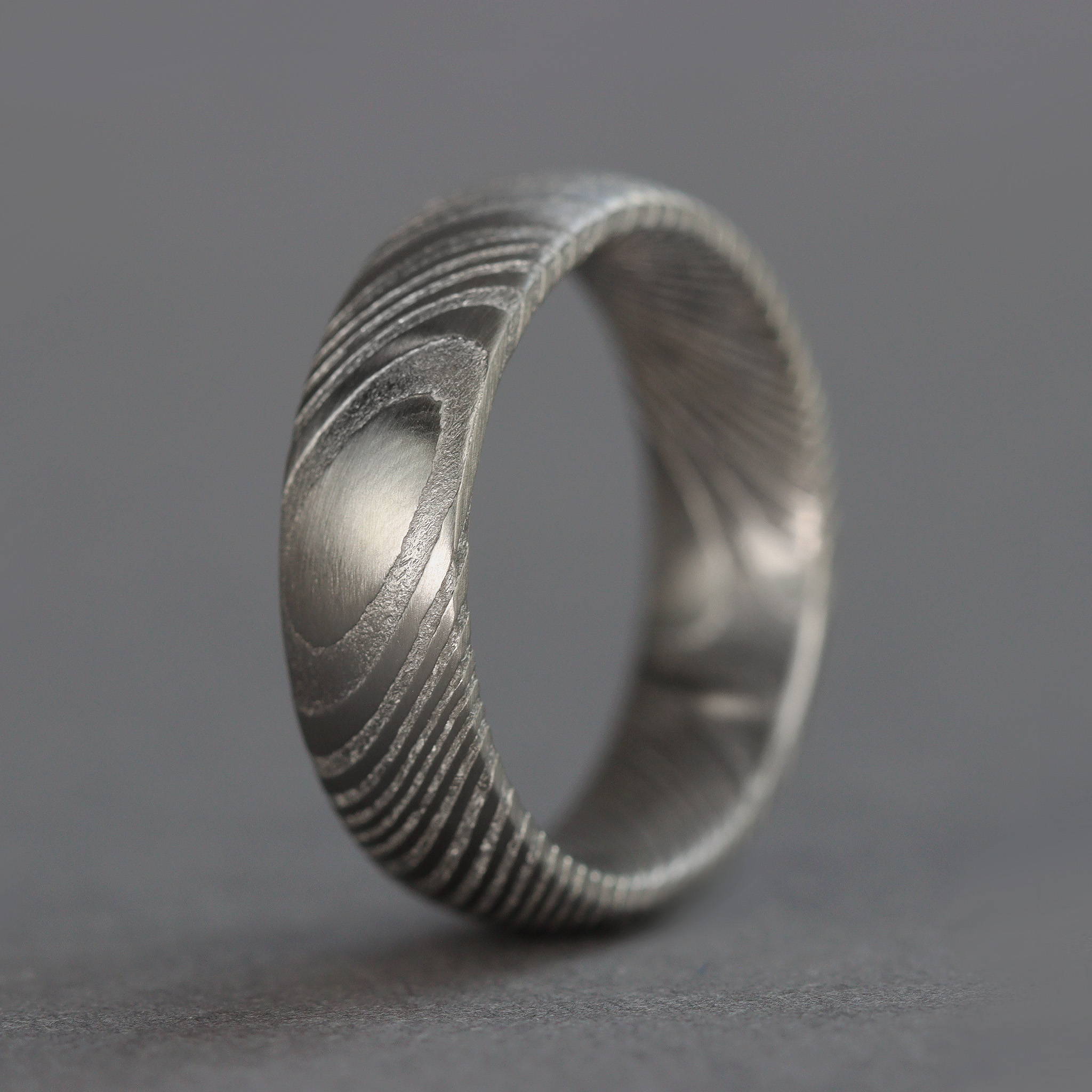 Damascus Steel Wedding Ring