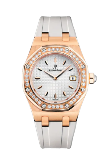 Royal Oak Quartz 67621 Pink Gold / Diamond / Silver / Rubber