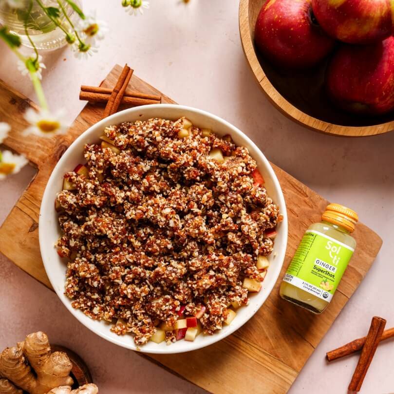 Raw Vegan Apple Crisps - GINGER SuperShot 