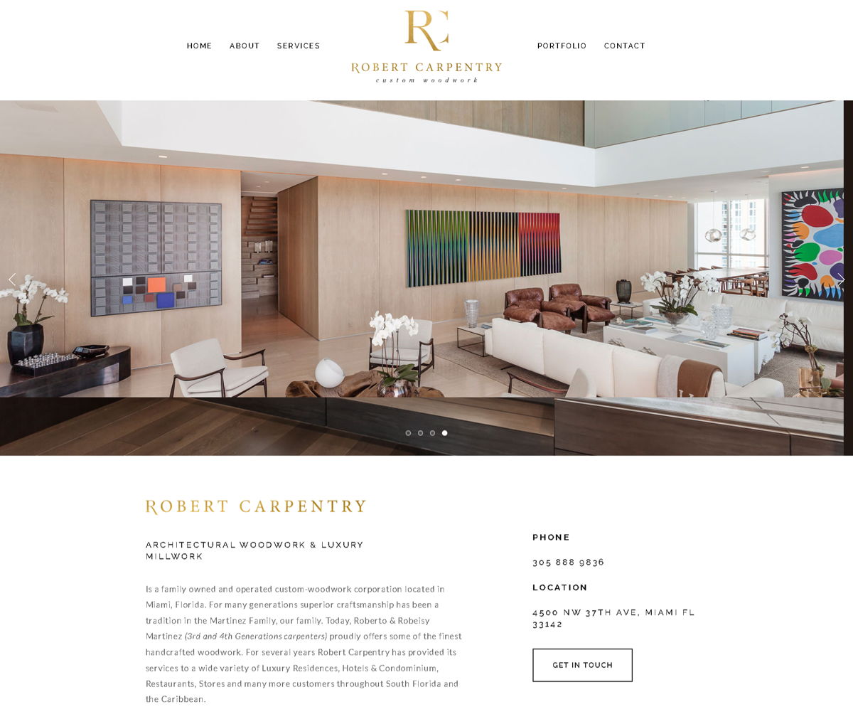Screenshot of Robert Carpentry, from the carpentry websites collection.
