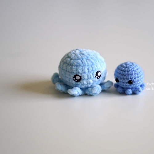 Polvo Squish Amigurumi Padrão Livre