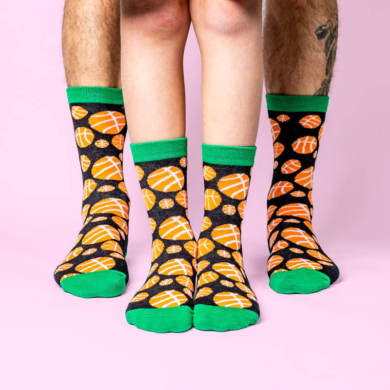 Daddy and Me Matching Sock Sets Basketball design