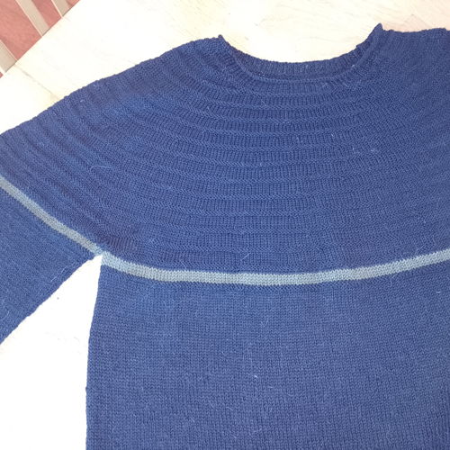 JASPER, pullover with rounded yoke for men