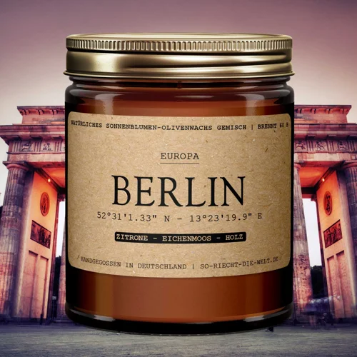 Bougie Parfumée Berlin - Citron | Mousse De Chêne | Bois