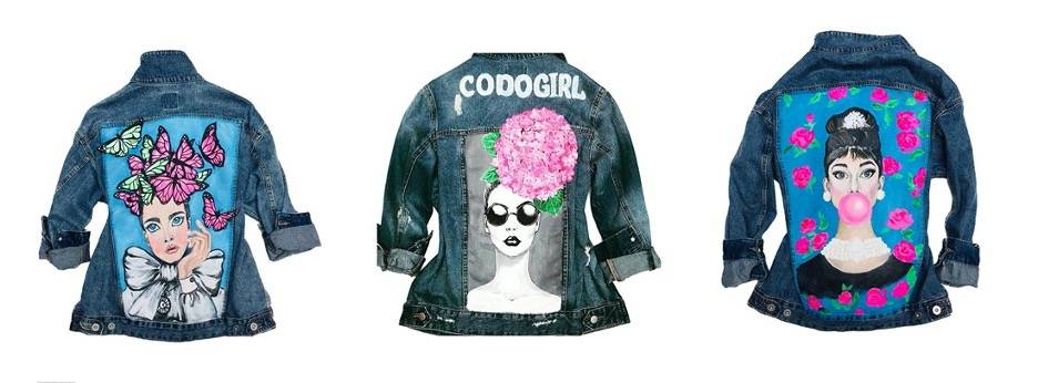 Examples of refashioned denim by CODOGIRL