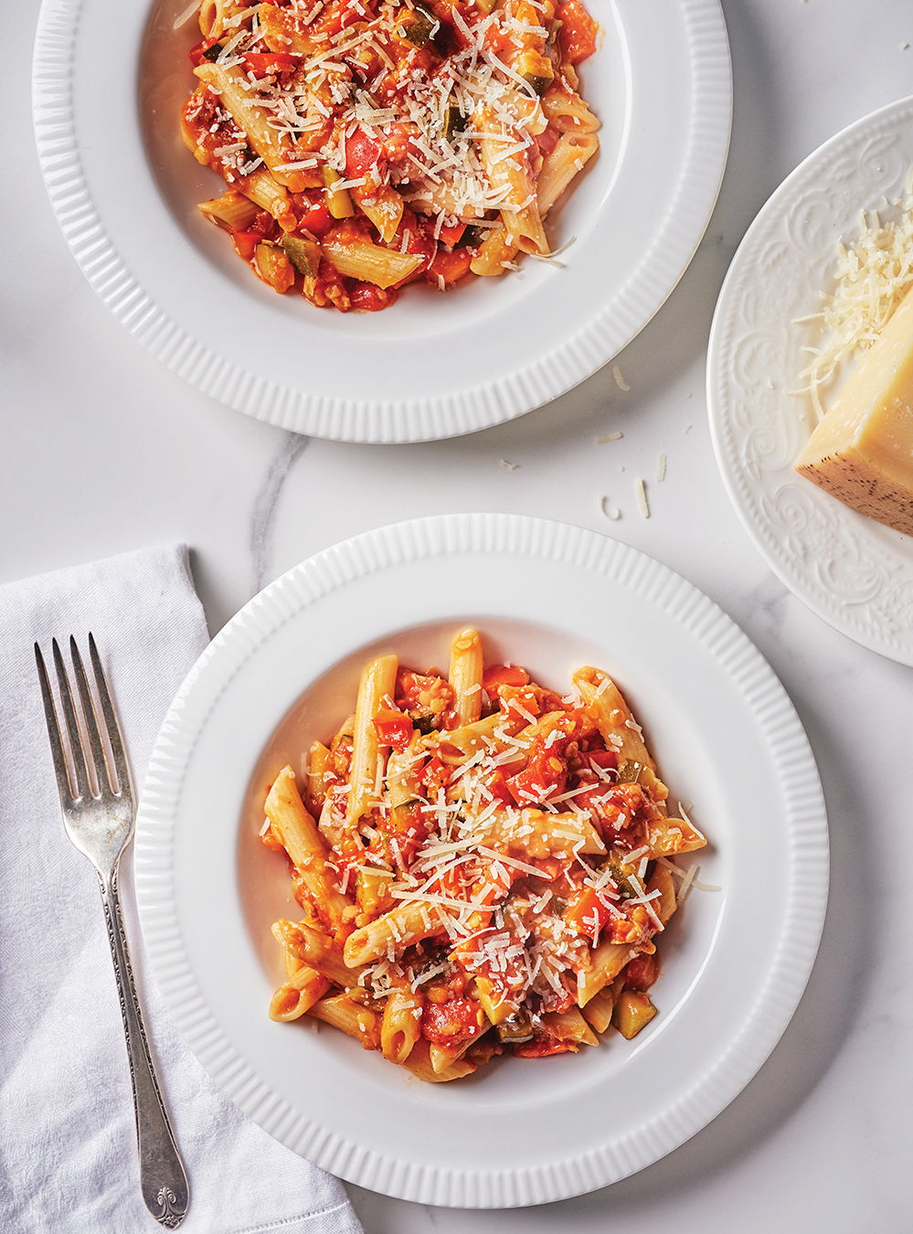 Penne with Vegetarian Red Lentil Sauce | RICARDO