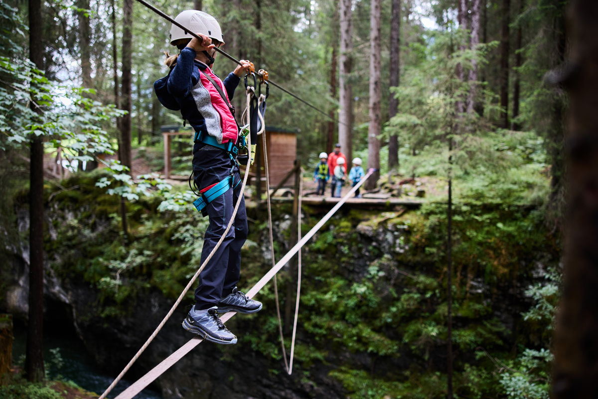 Flying Fox Erlebnis bei Schulklassen