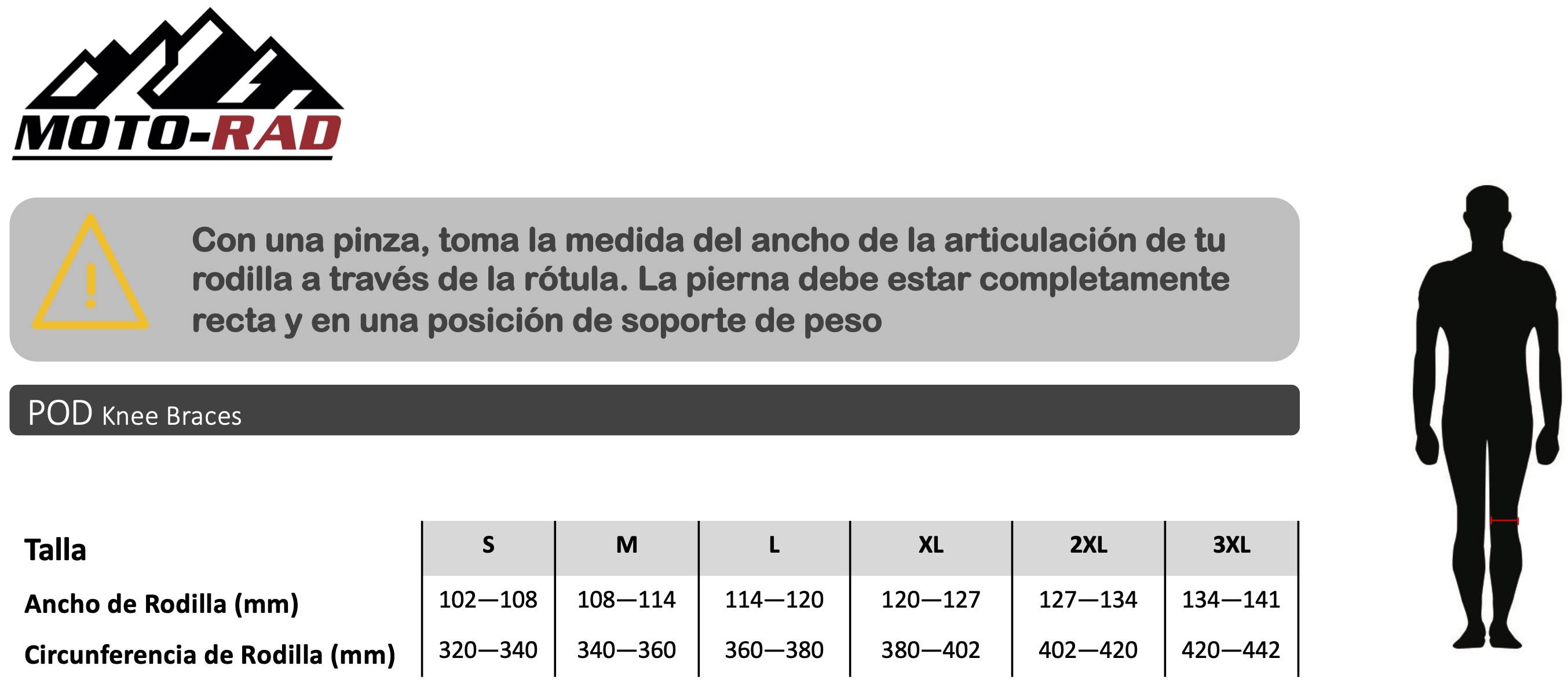 Guia de Tallas Rodilleras POD