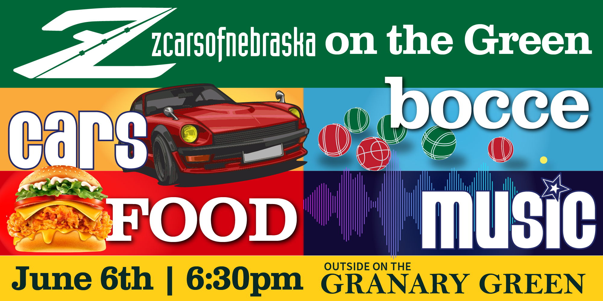Z Cars of Nebraska Zocial on the Green! promotional image