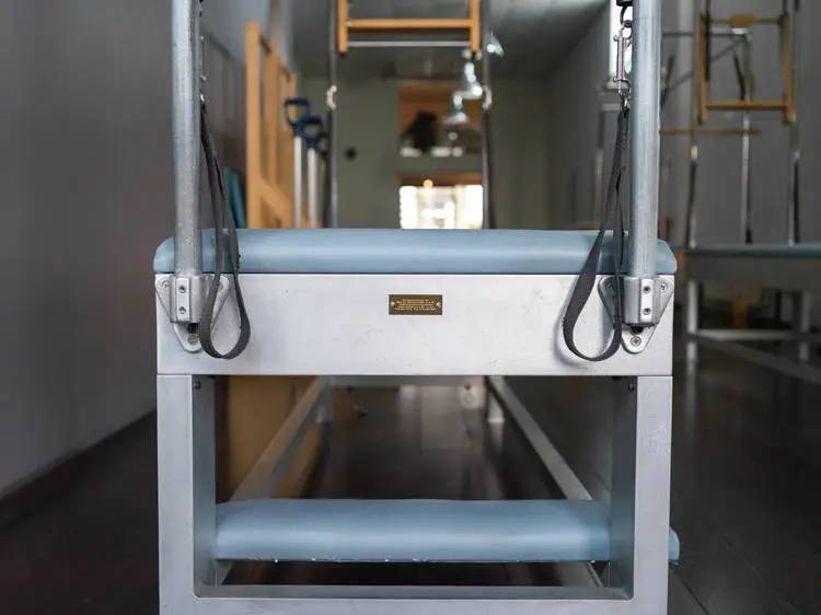 Close up of the Gratz Pilates Cadillac