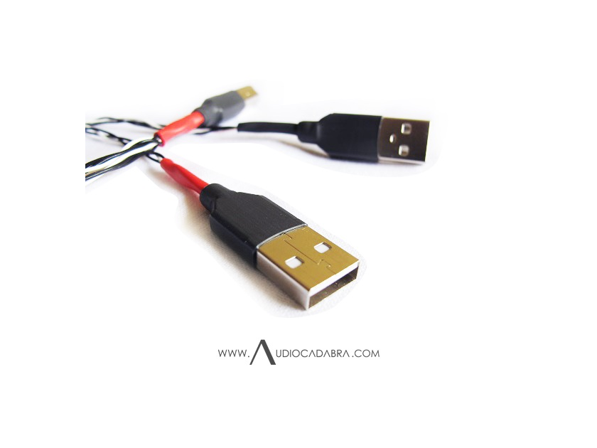 Audiocadabra™ Optimus™ Handcrafted Dual-Headed USB Cable (Money Back Guarantee)