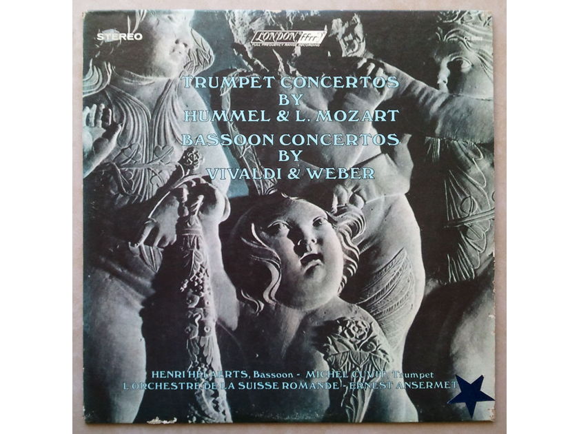 London ffrr/Ansermet/Trumpet - & Bassoon Concertos by Hummel, L. Mozart, Vivaldi, Weber / NM