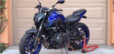 2022 YAMAHA MT-07 motorcycle for rent near Tustin, CA